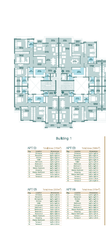 Floor plan for apartment at Regent's Square