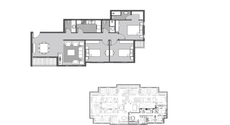 Floor plan for apartment at Dejoya Residence