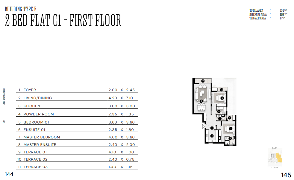Floor plan for apartment at Solana