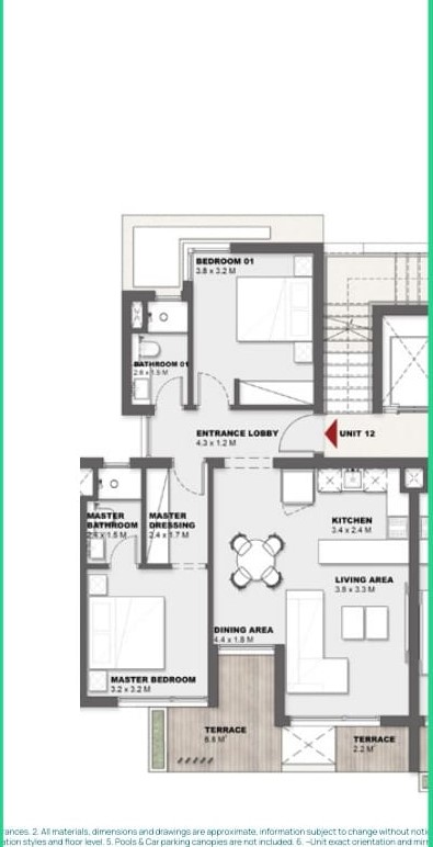 Floor plan for chalet at Solare