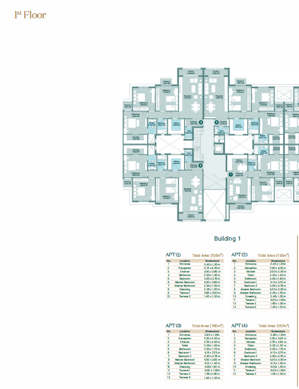 Floor plan for apartment at Al Karma Kay
