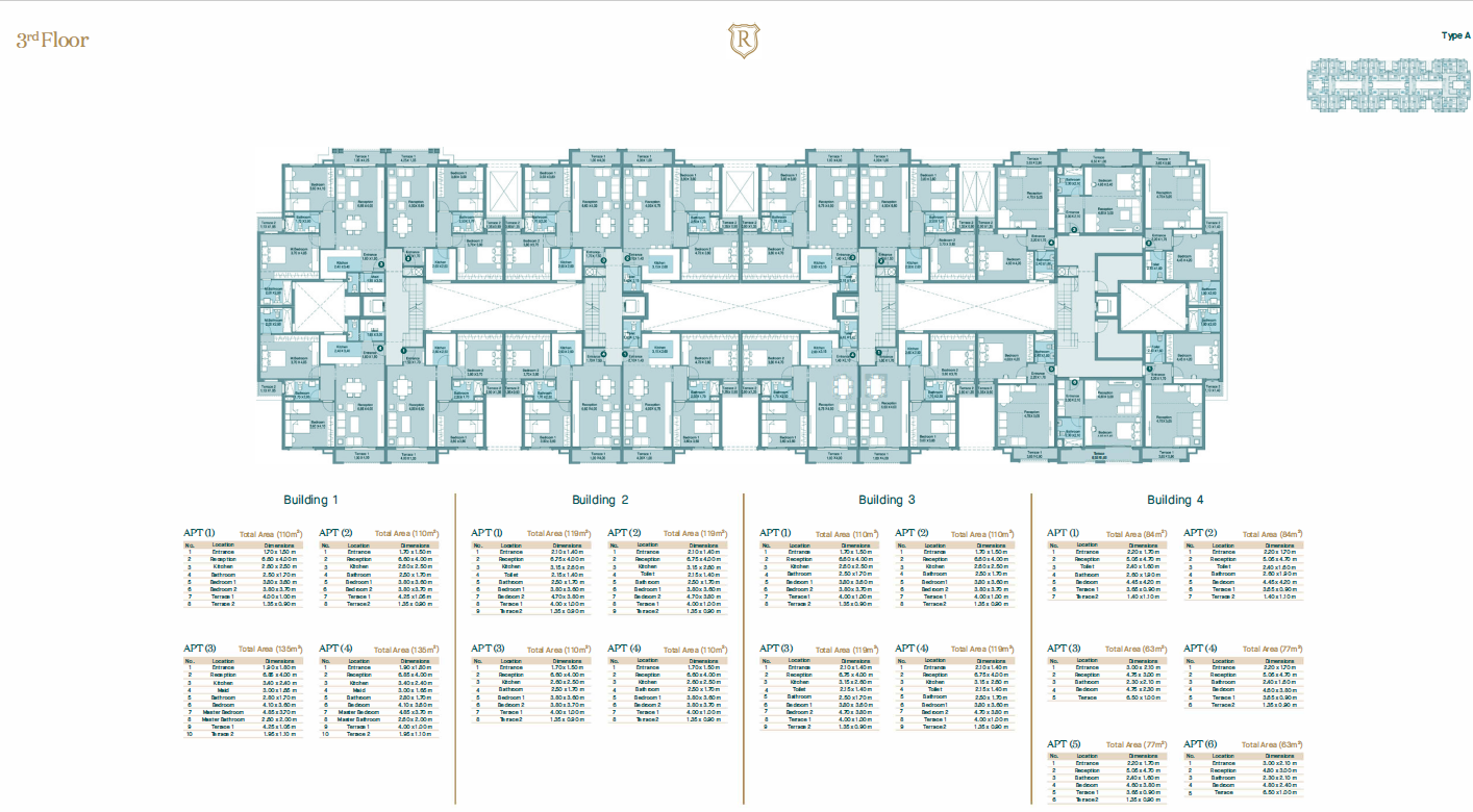 Floor plan for apartment at Regent's Square