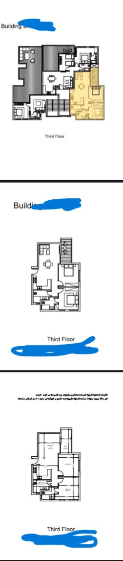 Floor plan for chalet at Cali Coast Ras El Hekma