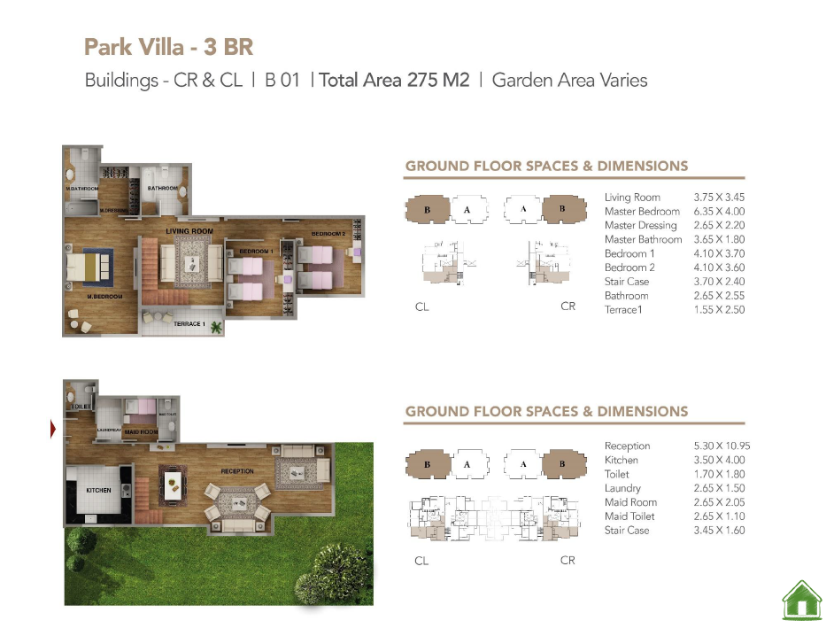 Floor plan for villa at Mountain View iCity October