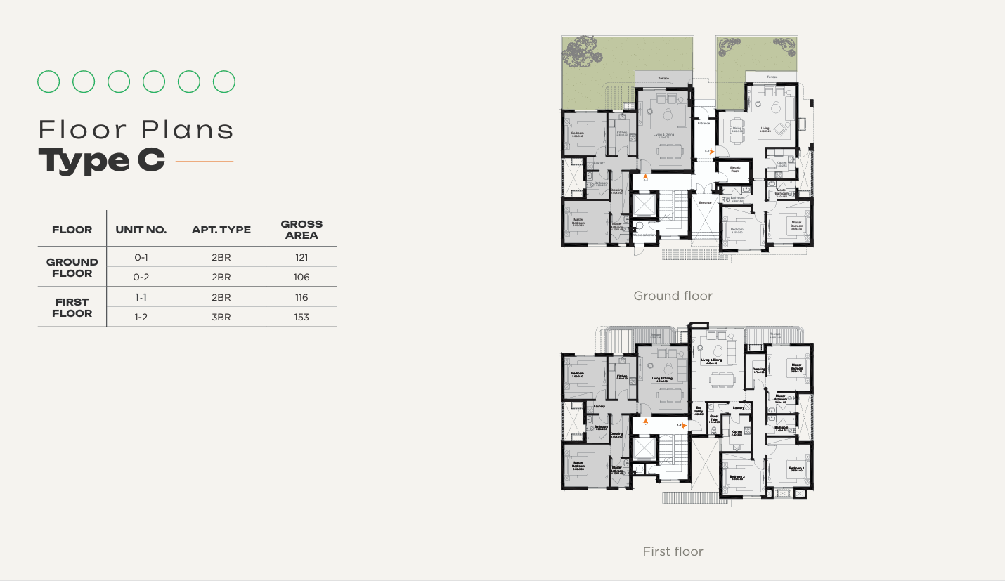 Floor plan for apartment at O West Orascom