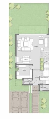 Floor plan for townhouse at Badya
