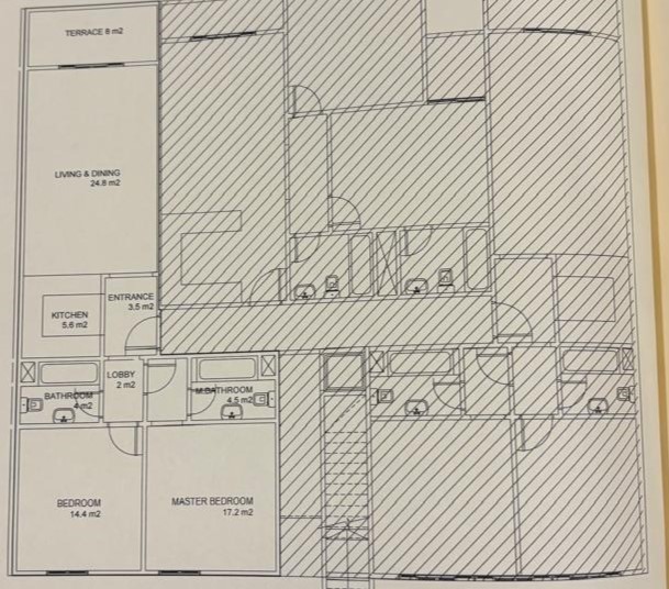 Floor plan for chalet at Azha