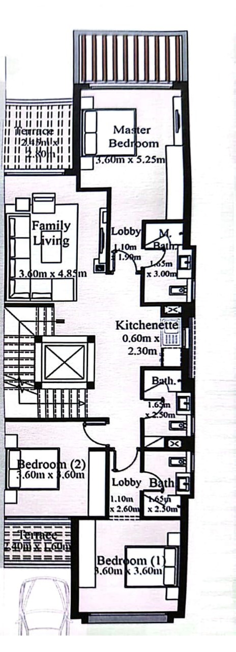 Floor plan for  at Palm Hills New Cairo