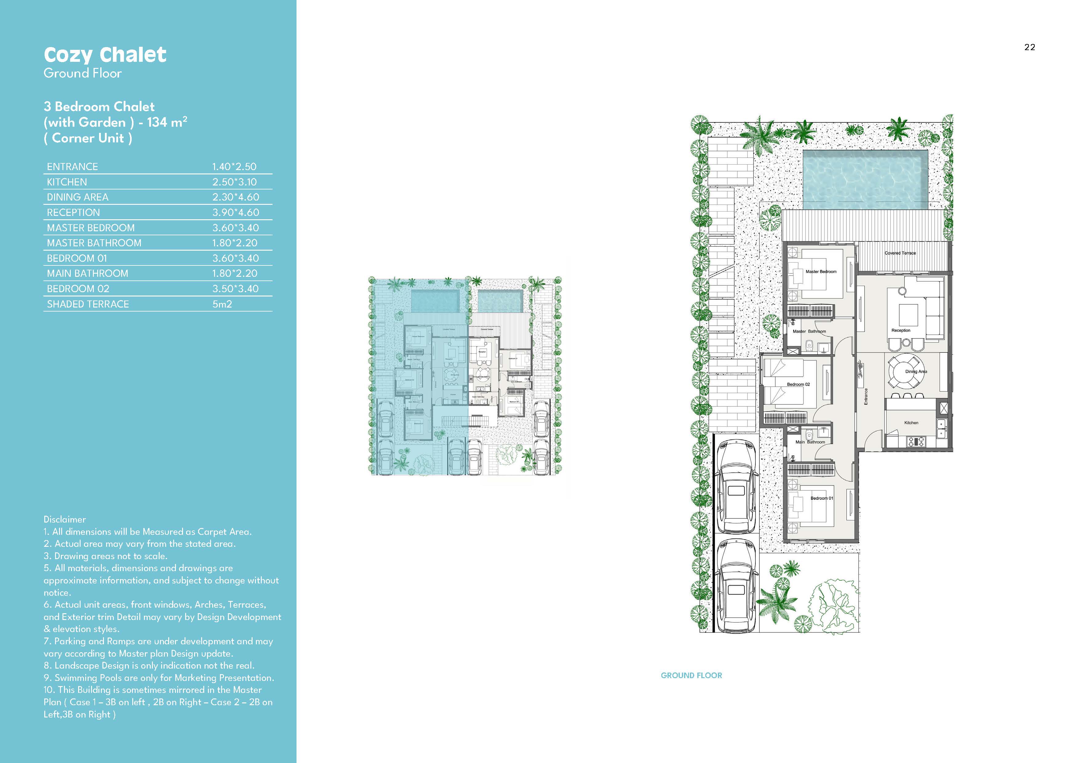 Floor plan for chalet at Summer