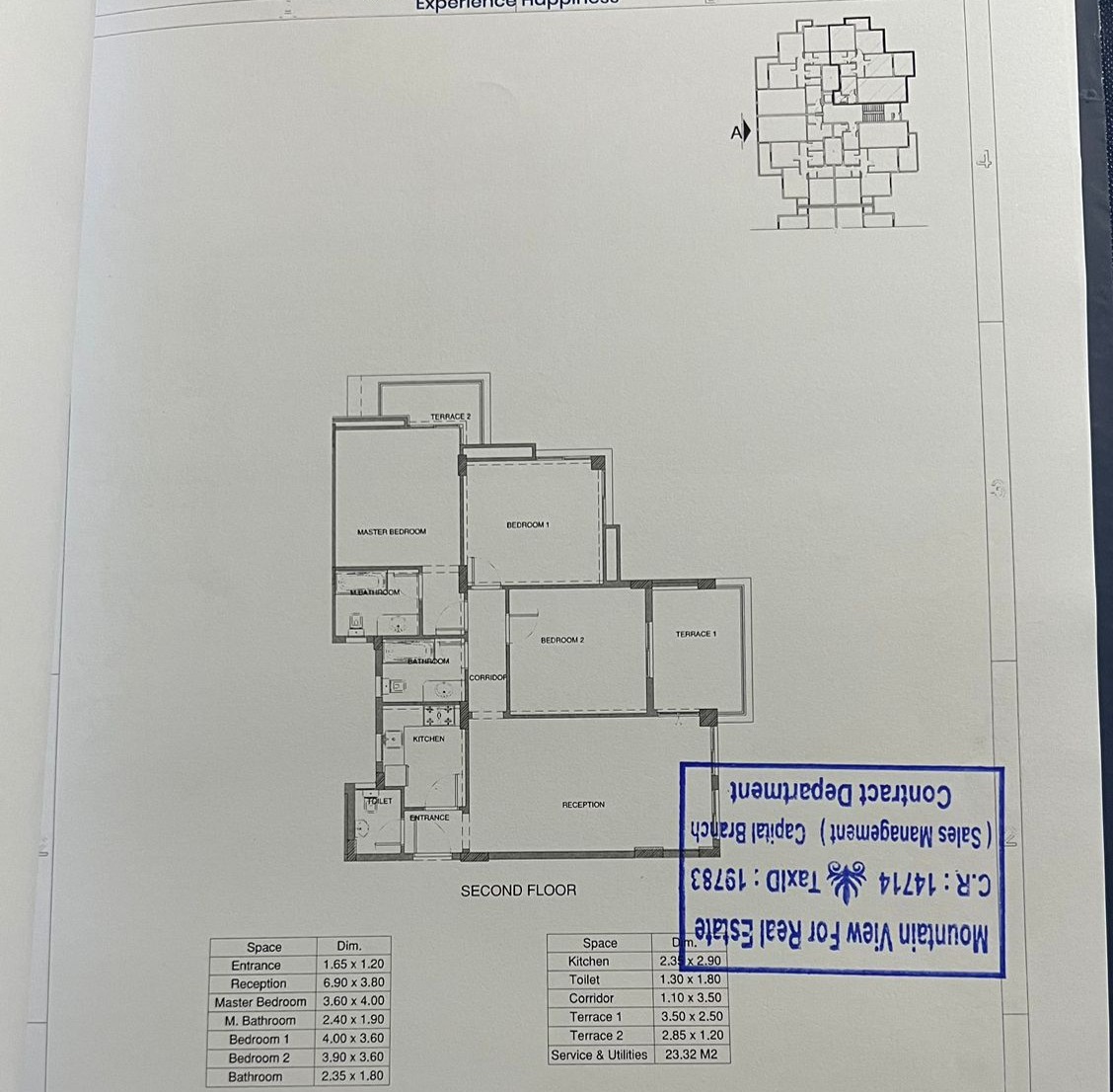 Floor plan for apartment at Mountain View iCity October