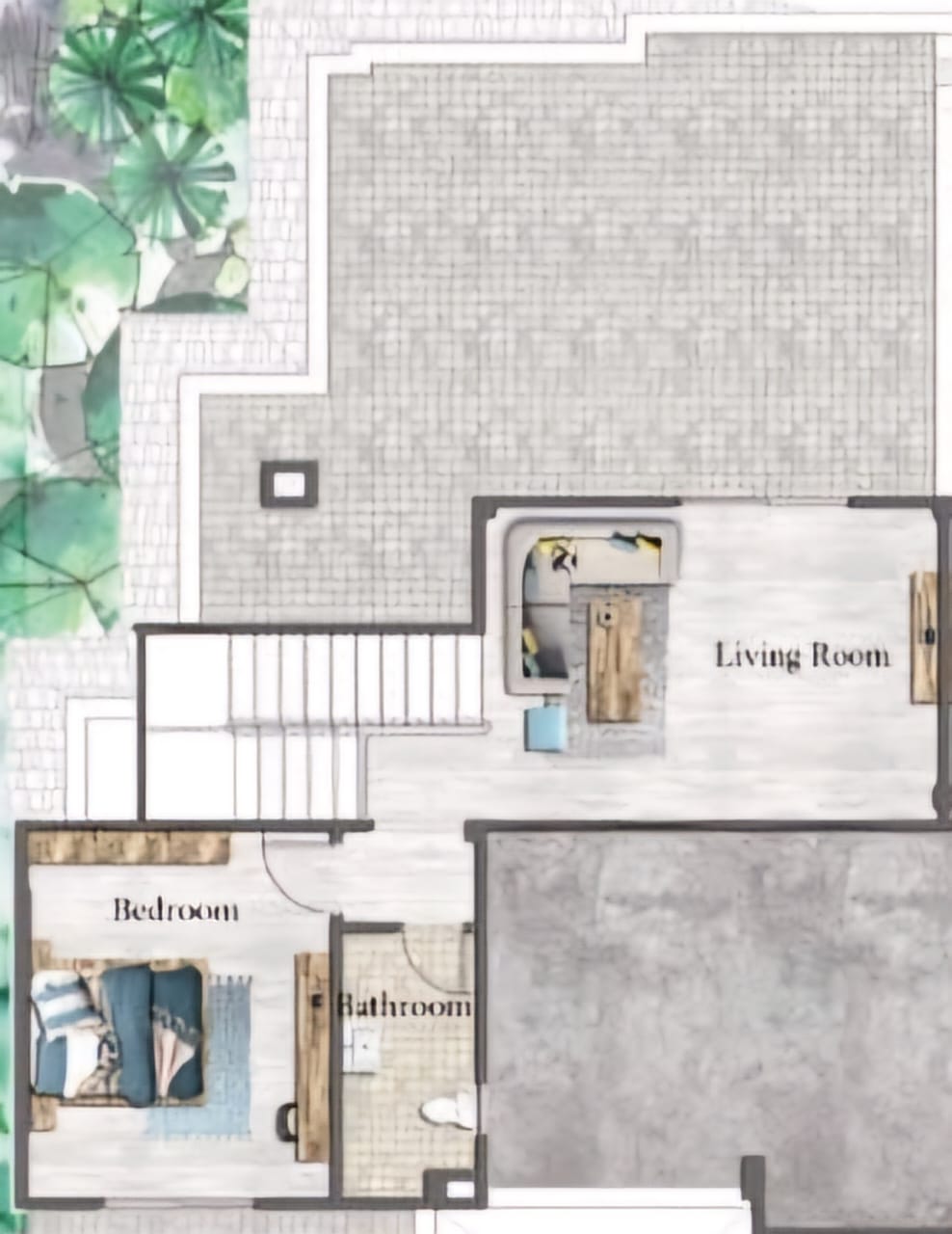 Floor plan for penthouse at L’Avenir