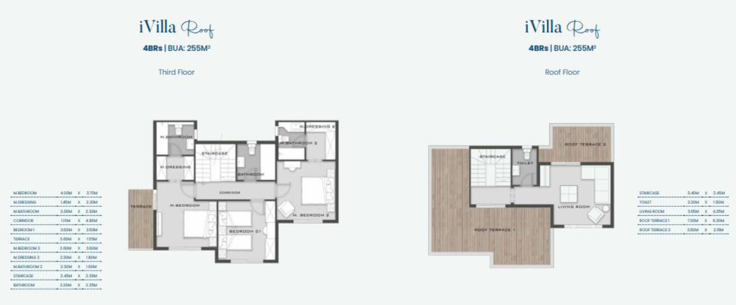Floor plan for duplex at Aliva Mountain View Mostakbal City