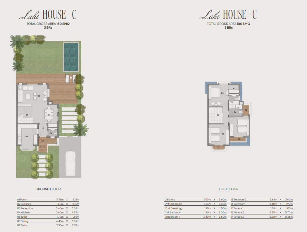 Floor plan for villa at Kings Way
