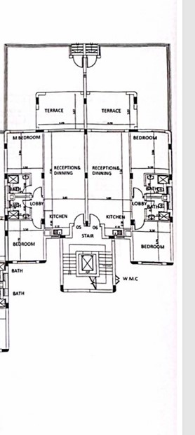 Floor plan for chalet at Hacienda West