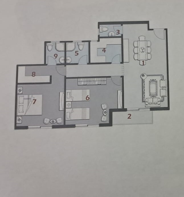 Floor plan for apartment at The City Valley