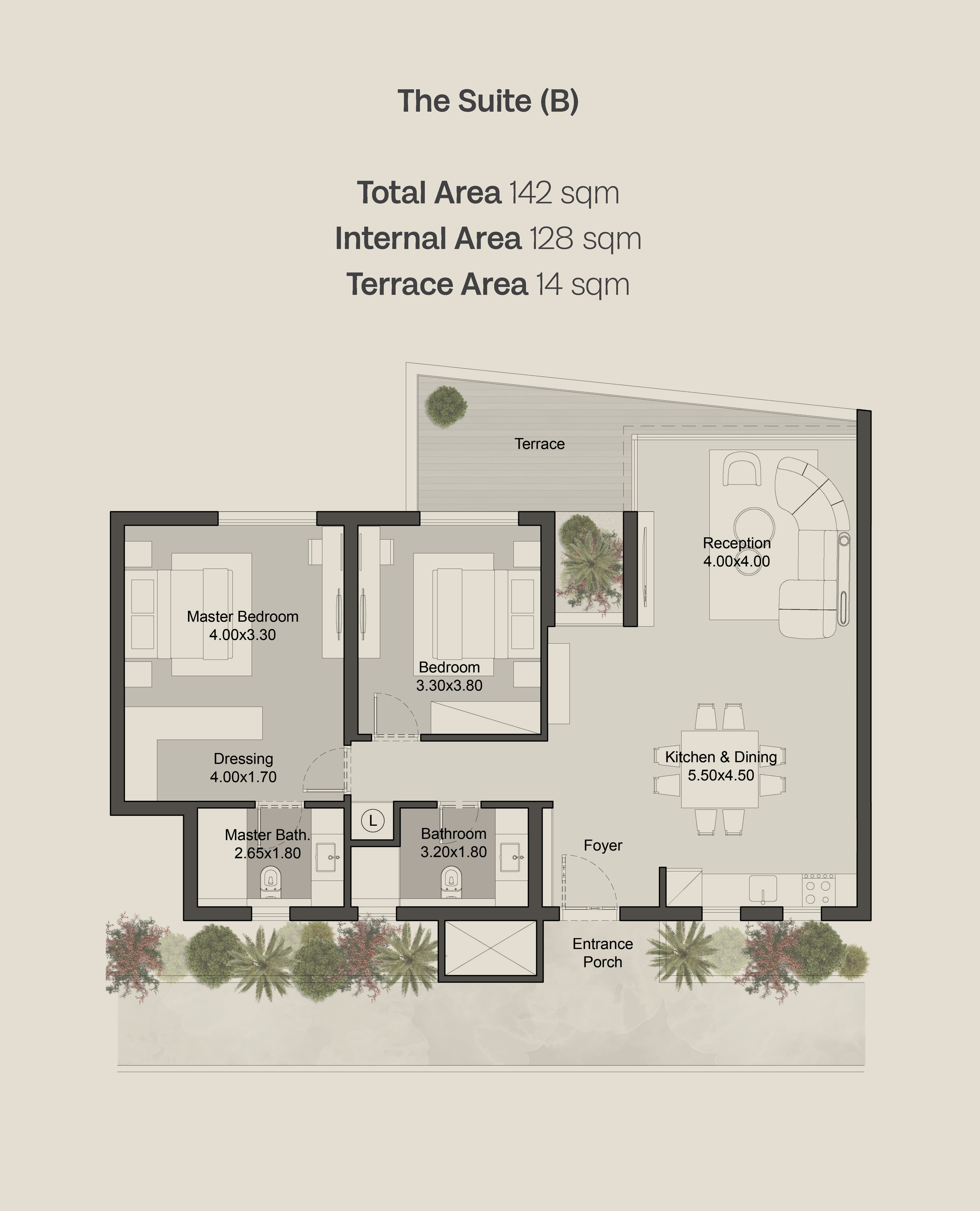 Floor plan for apartment at Hills of One