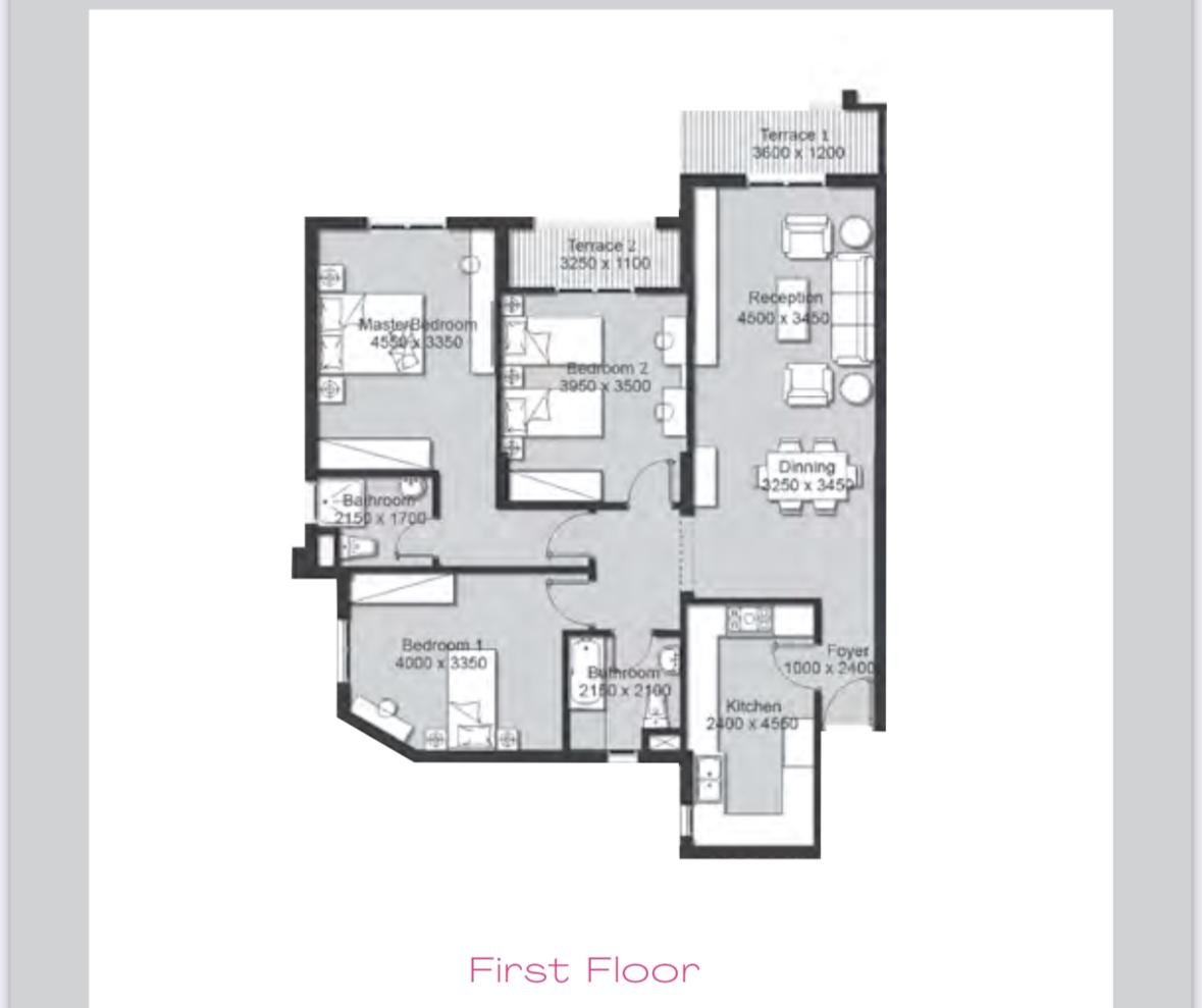 Floor plan for apartment at Ashgar City
