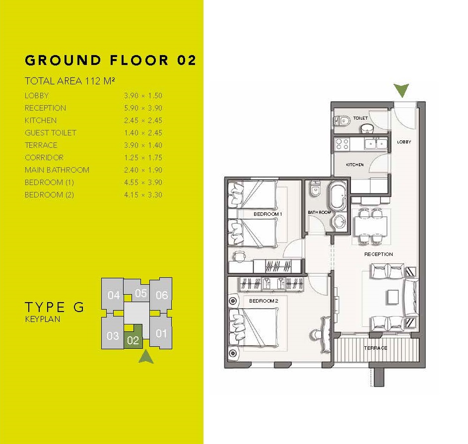 Floor plan for apartment at Pukka l
