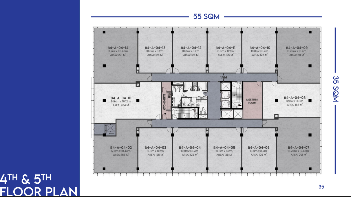 Floor plan for  at Urban Business Lane