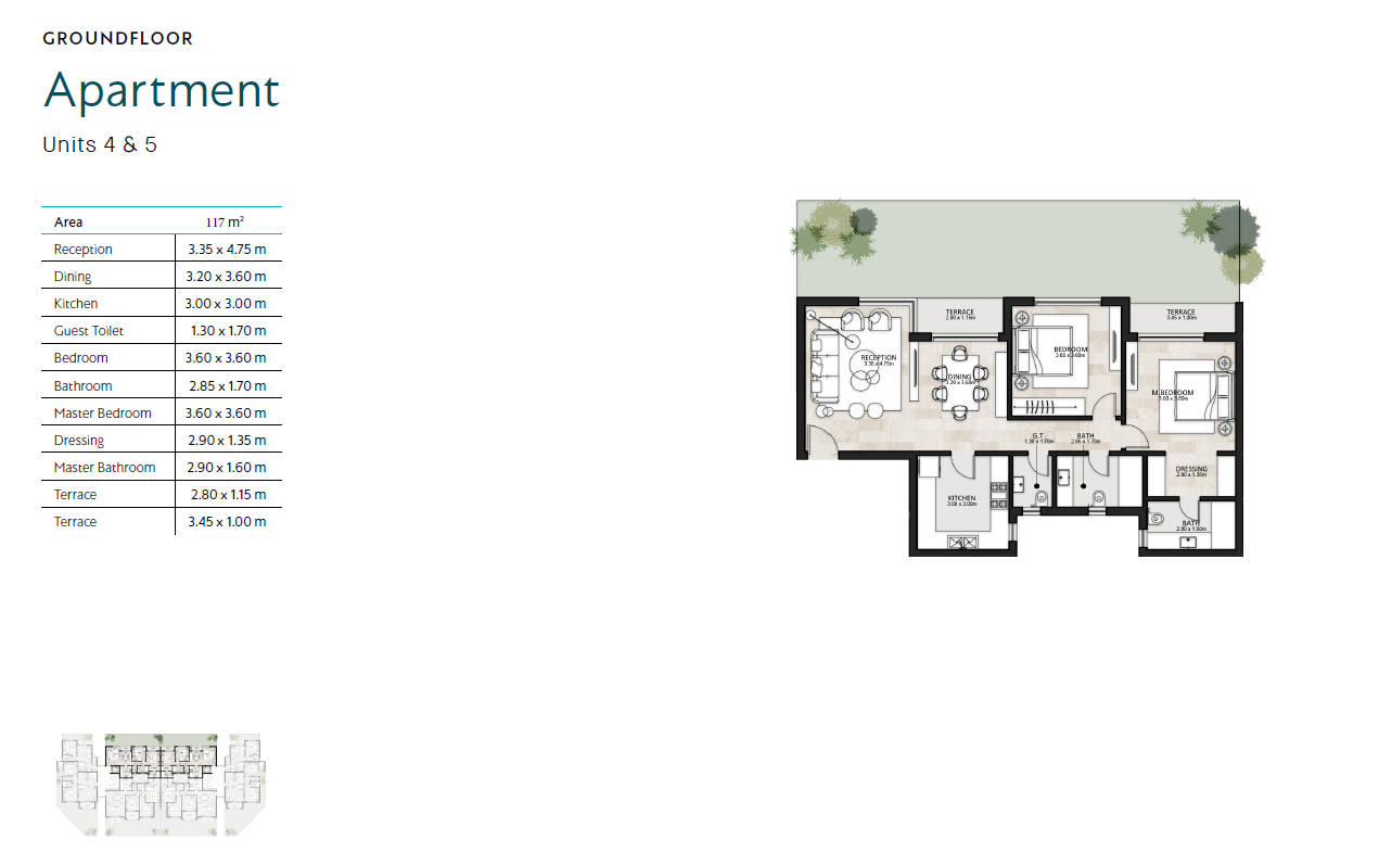 Floor plan for apartment at Garden Lakes