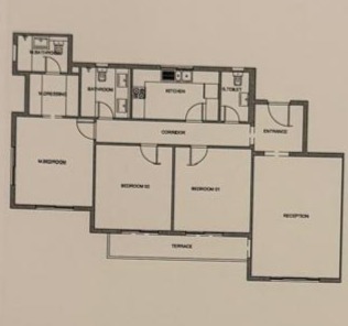 Floor plan for apartment at Mountain View ICity New Cairo