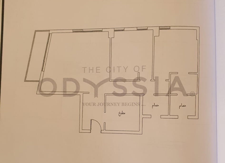 Floor plan for apartment at The City of Odyssia