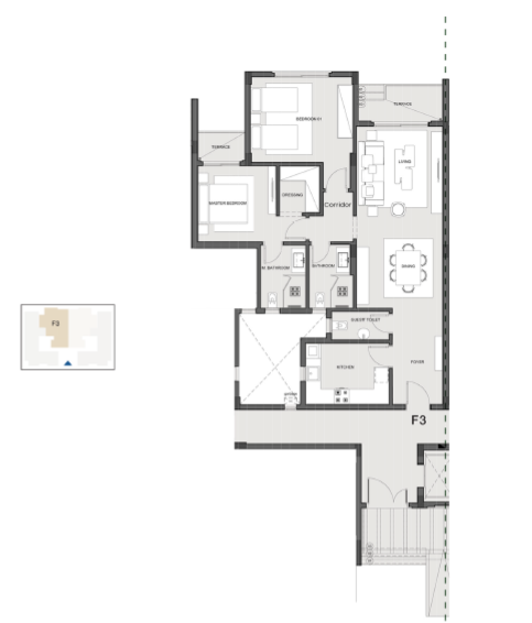 Floor plan for apartment at Naia West