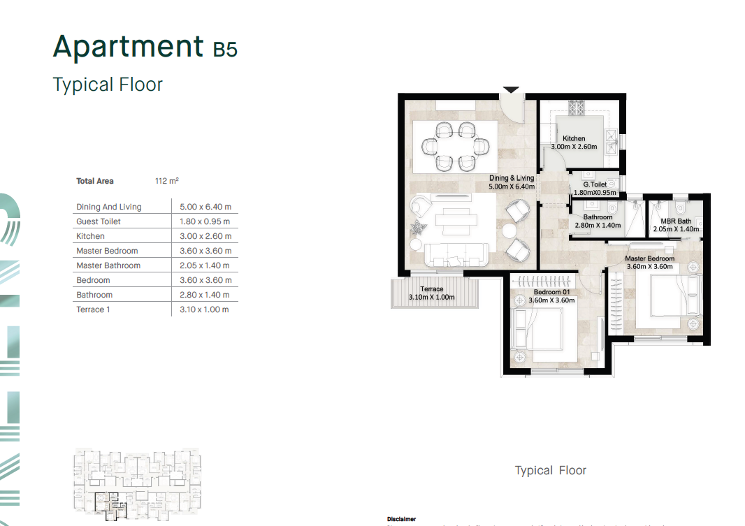 Floor plan for apartment at Hyde Park