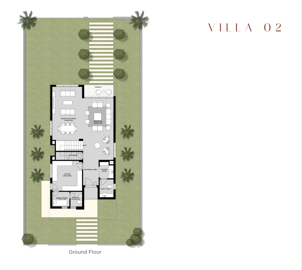 Floor plan for villa at The Estates Residence