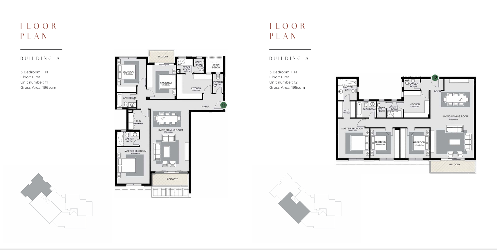 Floor plan for apartment at The Estates Residence