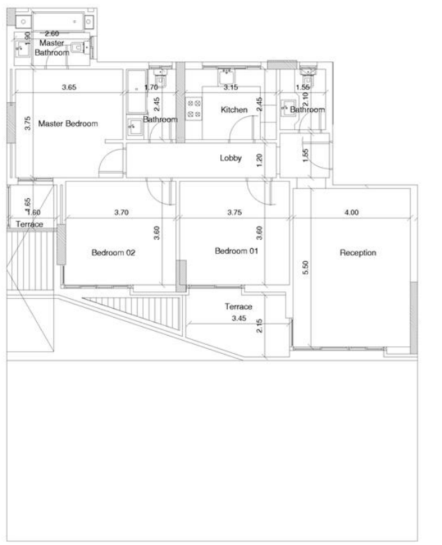 Floor plan for apartment at Scenario