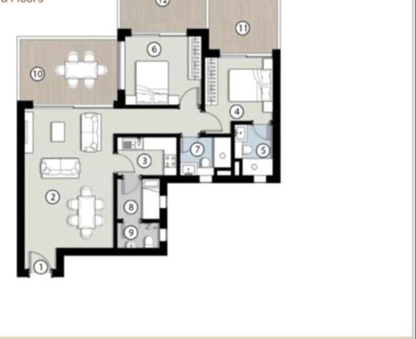 Floor plan for chalet at Silversands