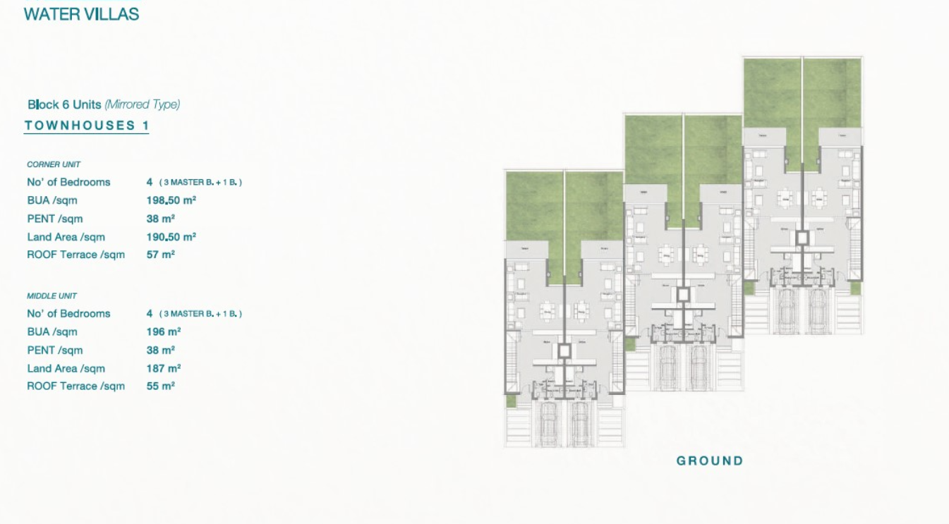 Floor plan for townhouse at Hacienda Heneish