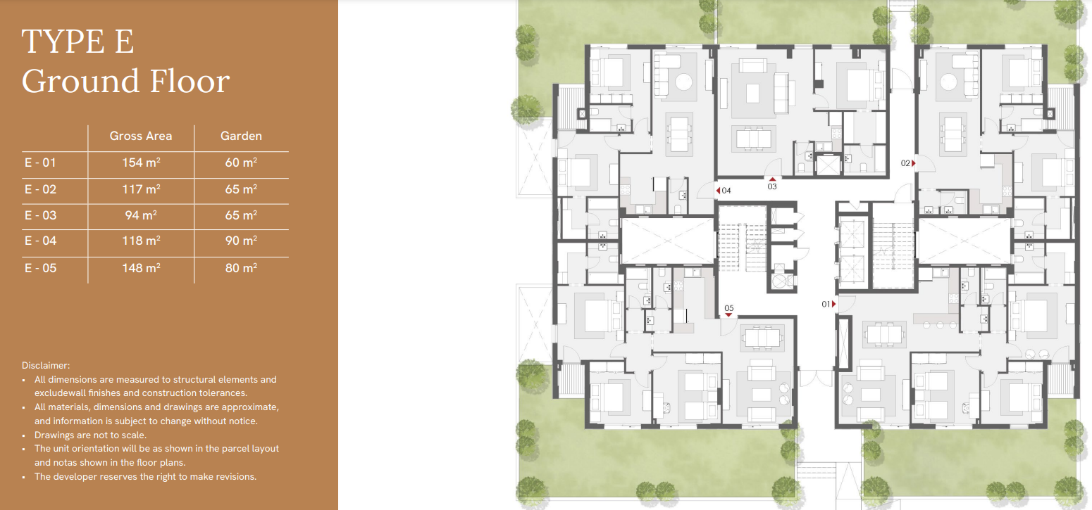 Floor plan for apartment at One33