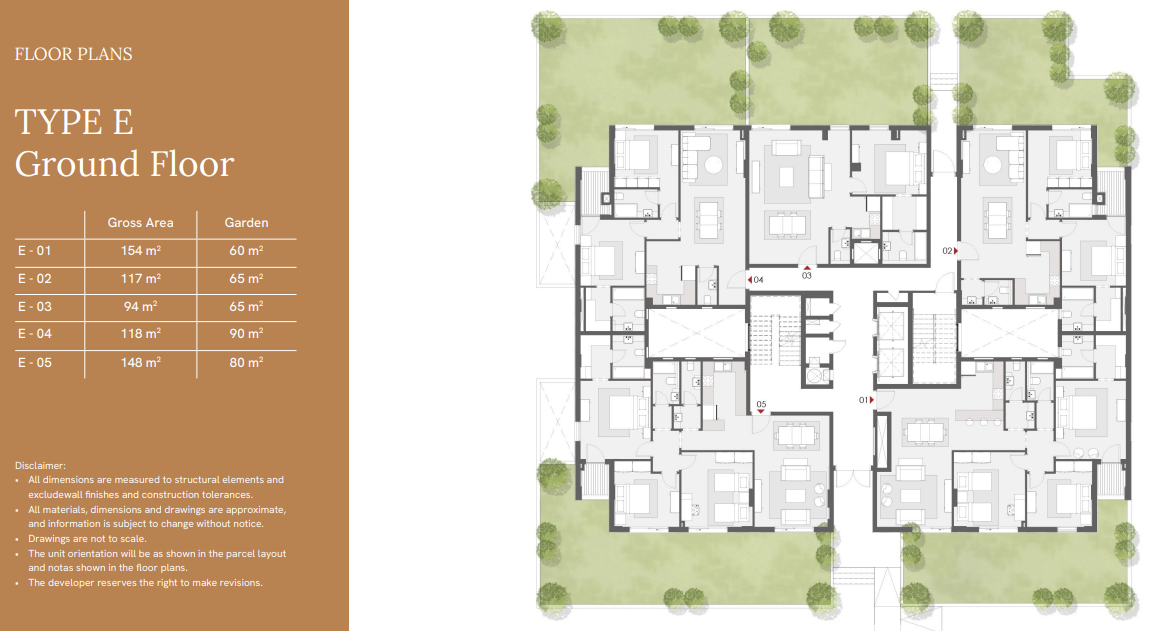Floor plan for apartment at One33