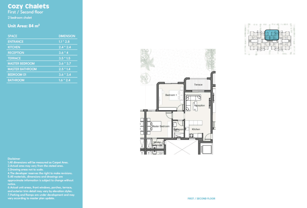 Floor plan for apartment at Summer