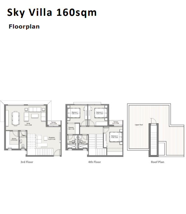 Floor plan for duplex at At East