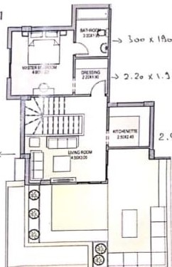 Floor plan for duplex at Taj City
