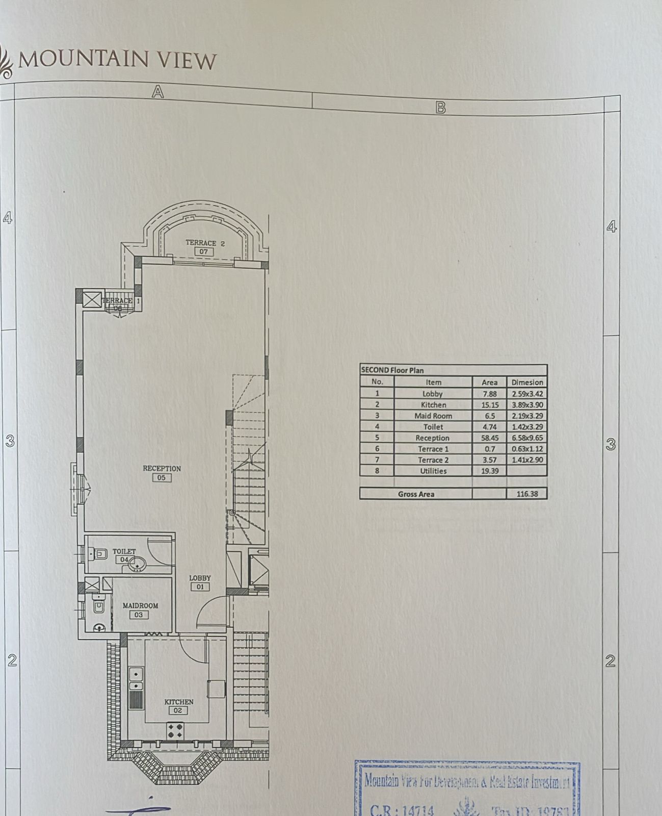 Floor plan for duplex at Mountain View October Park