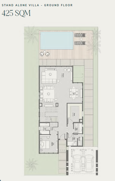 Floor plan for villa at Saada