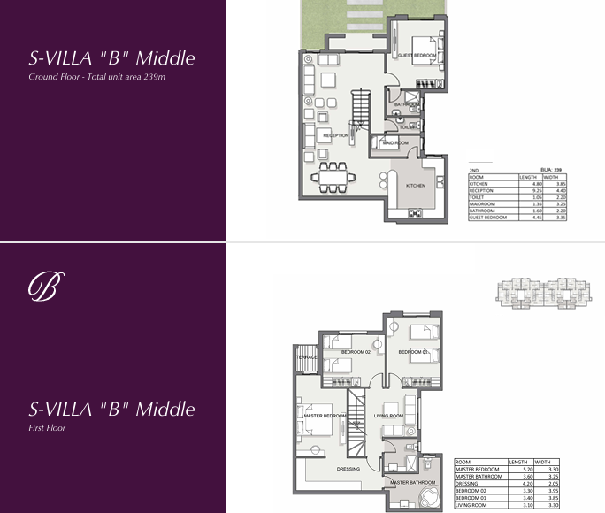 Floor plan for villa at The Butterfly