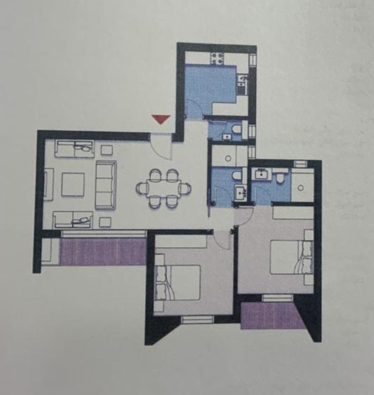 Floor plan for apartment at ZED East