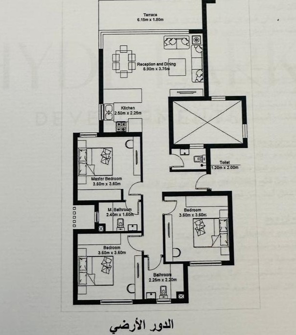 Floor plan for chalet at Hyde Park North - Seashore