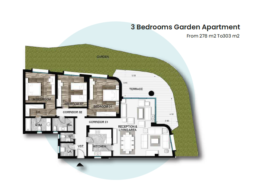 Floor plan for apartment at Armonia