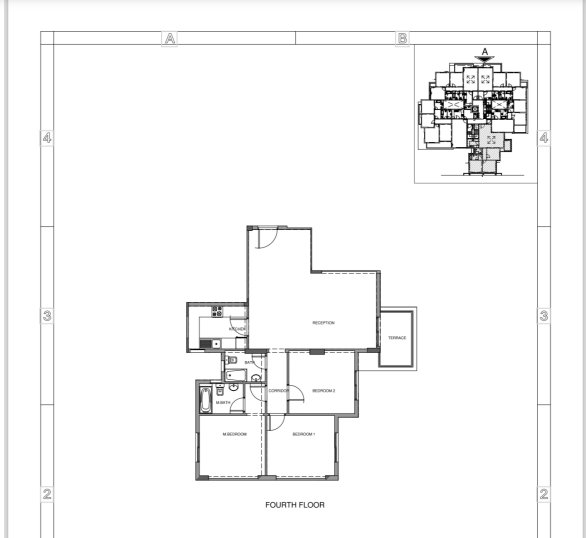 Floor plan for apartment at Mountain View iCity October