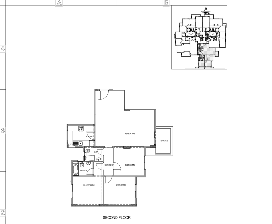 Floor plan for apartment at Mountain View iCity October