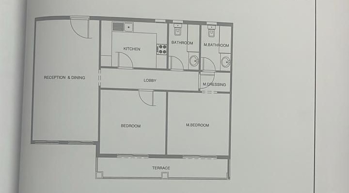 Floor plan for apartment at Aliva Mountain View Mostakbal City