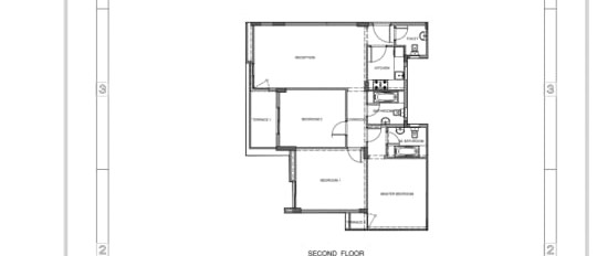Floor plan for apartment at Mountain View iCity October