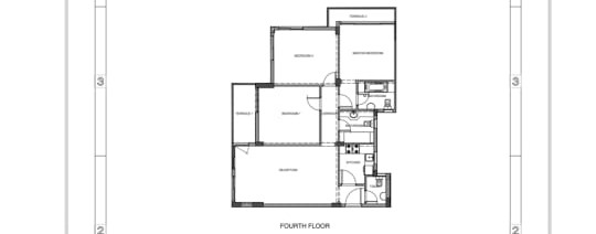 Floor plan for apartment at Mountain View iCity October