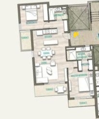 Floor plan for apartment at Southmed